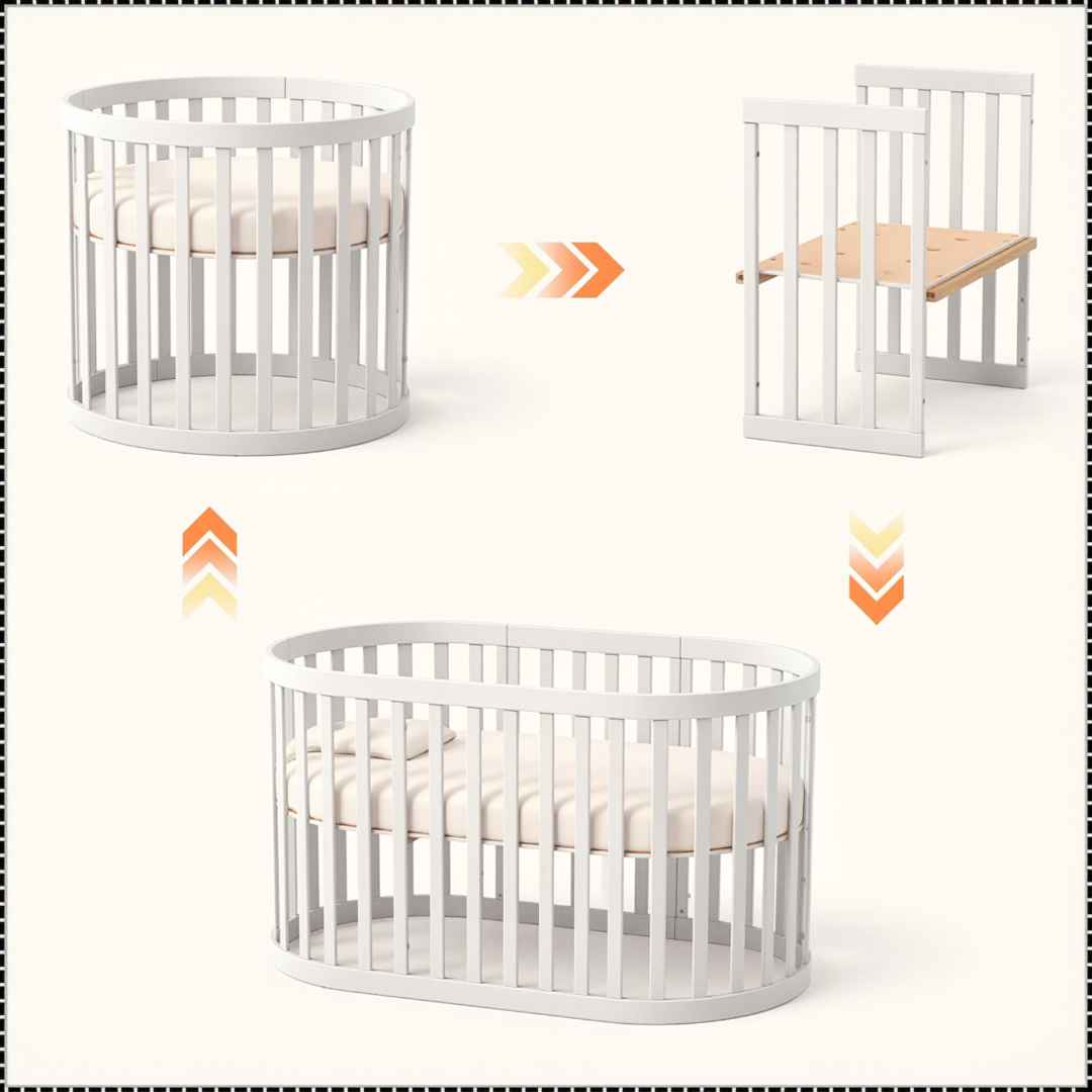 Sada pro přeměnu kolébky Mikko Gekko Kids. Cappuccino.